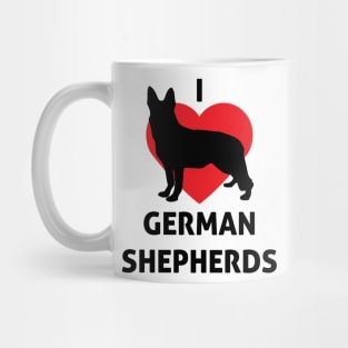 I Love German Shepherds - Dog Lover Dogs Mug